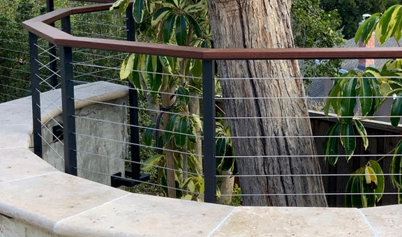 our team finished installing these cable railings in Fullerton