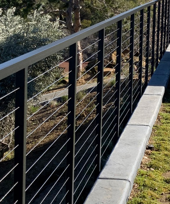 cable railings are strong and thin